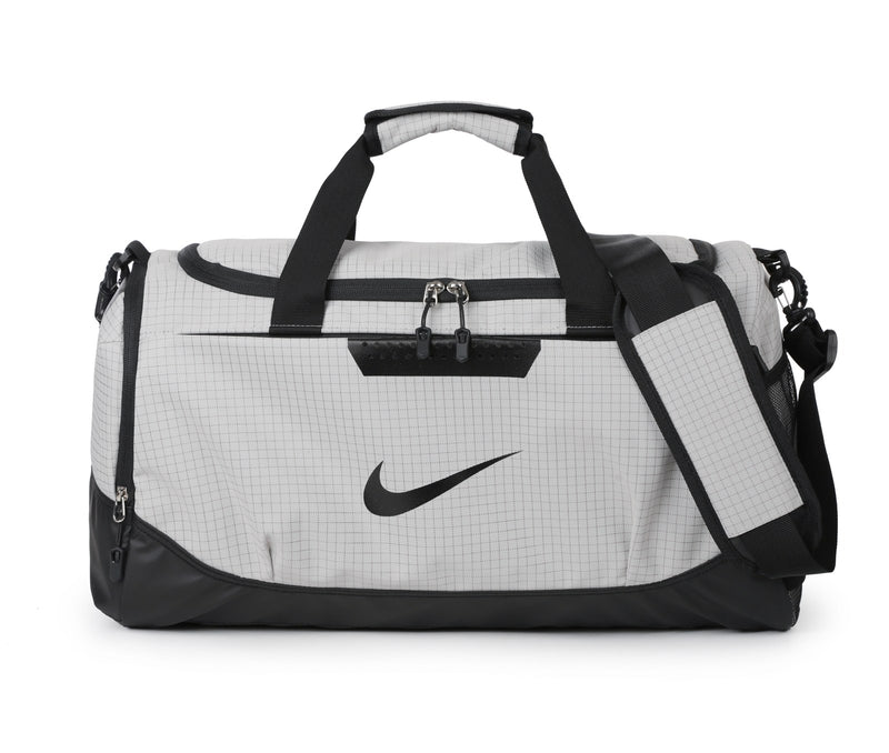 Grid Pattern Travel Duffel Bag