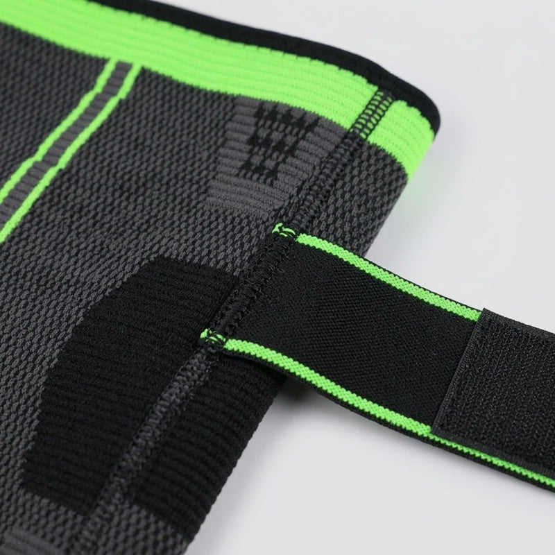 Knee Support With Strap Black and Green