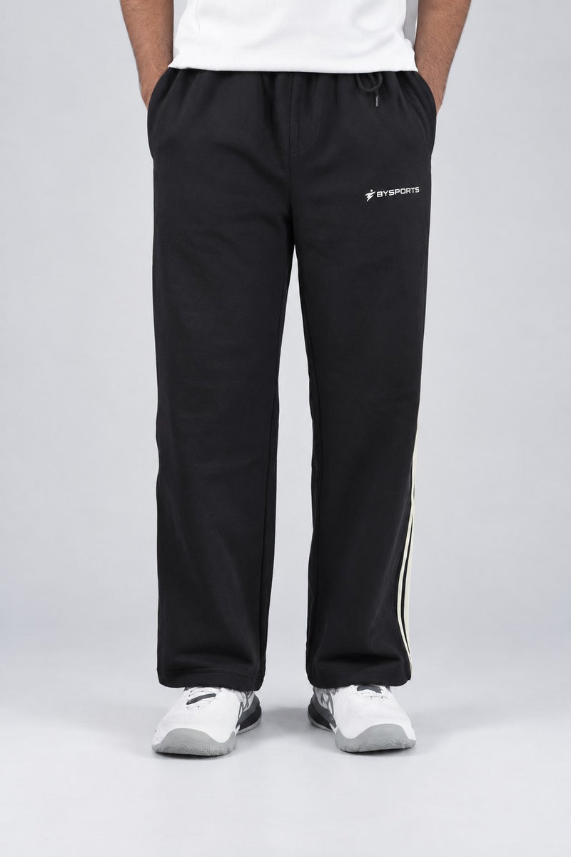 BYSPORTS Premium Side-Stripe Trouser For Men & Women – Black