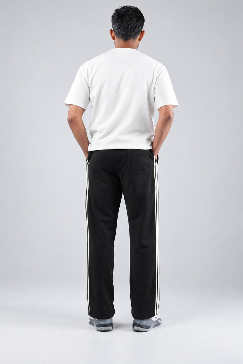BYSPORTS Premium Side-Stripe Trouser For Men & Women – Black