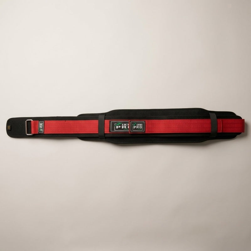 IAM PRO Weightlifting Belt Red and Black