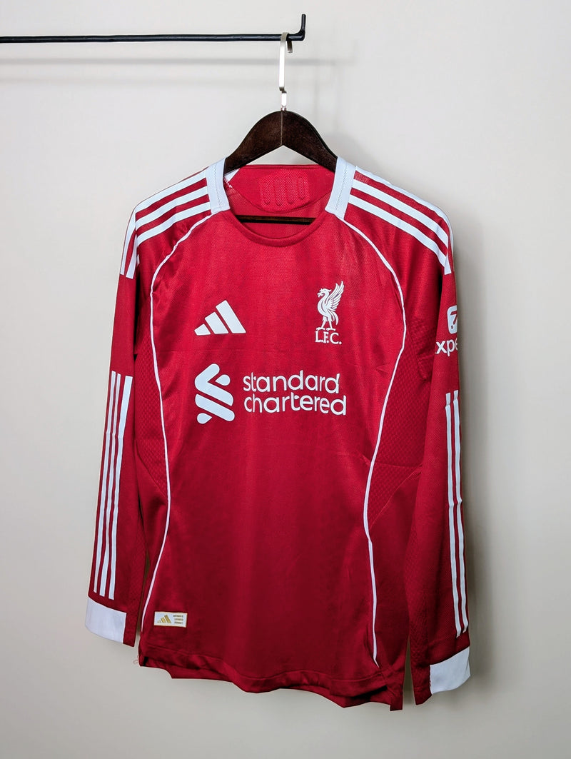 Liverpool 2025/26 Home Jersey — Player Edition (Full Sleeve)