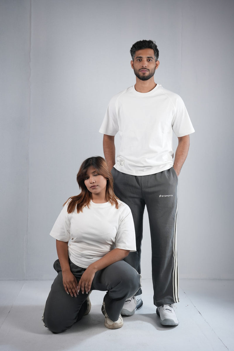 BYSPORTS Premium Side-Stripe Trouser For Men & Women – Charcoal Grey