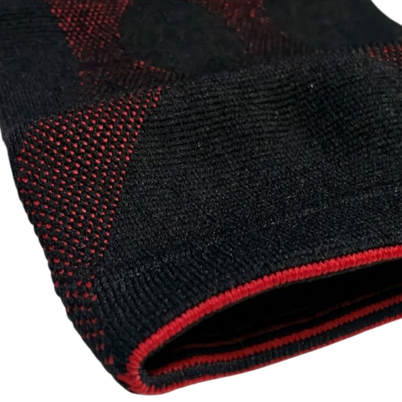 0887 Knee Support Black and Red