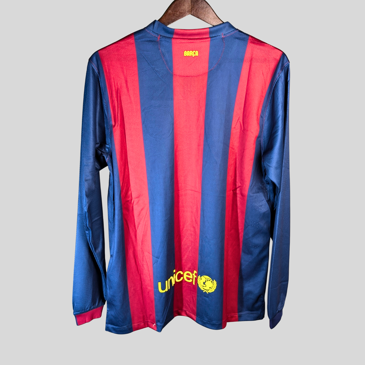 FC Barcelona 2014/15 Home Retro Jersey (Full Sleeve), worn by model | BYSPORTS
