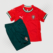 portiugal 2025 Home kid's Jersey With Shorts