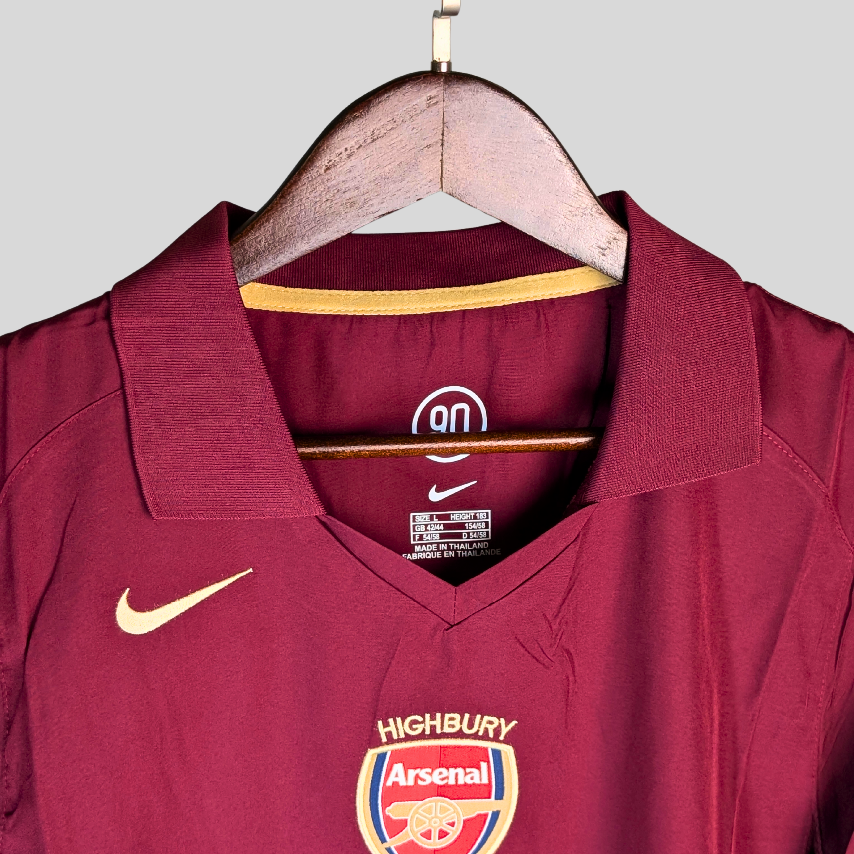 Arsenal Highbury 1913–2006 Retro Jersey – Maroon Edition