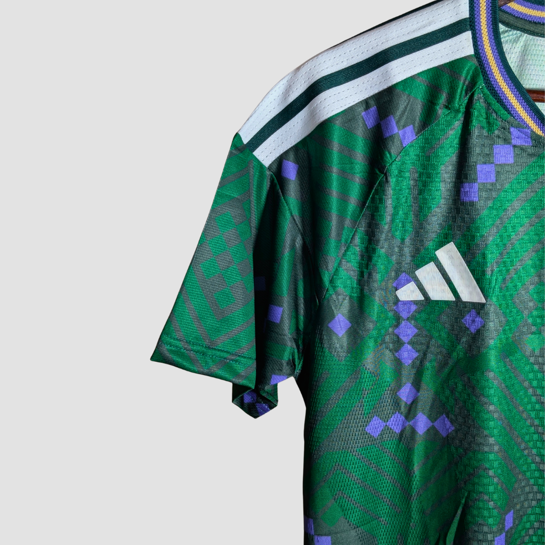 Saudi Arabia 2026 World Cup Home Jersey, close-up detail | BYSPORTS