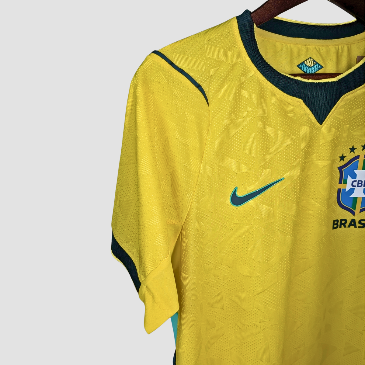 Brazil 2026 World Cup Home Jersey, close-up detail | BYSPORTS