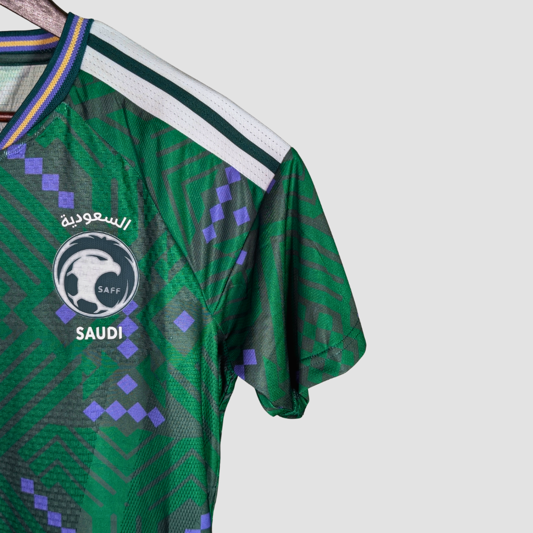 Saudi Arabia 2026 World Cup Home Jersey, close-up detail 2 | BYSPORTS