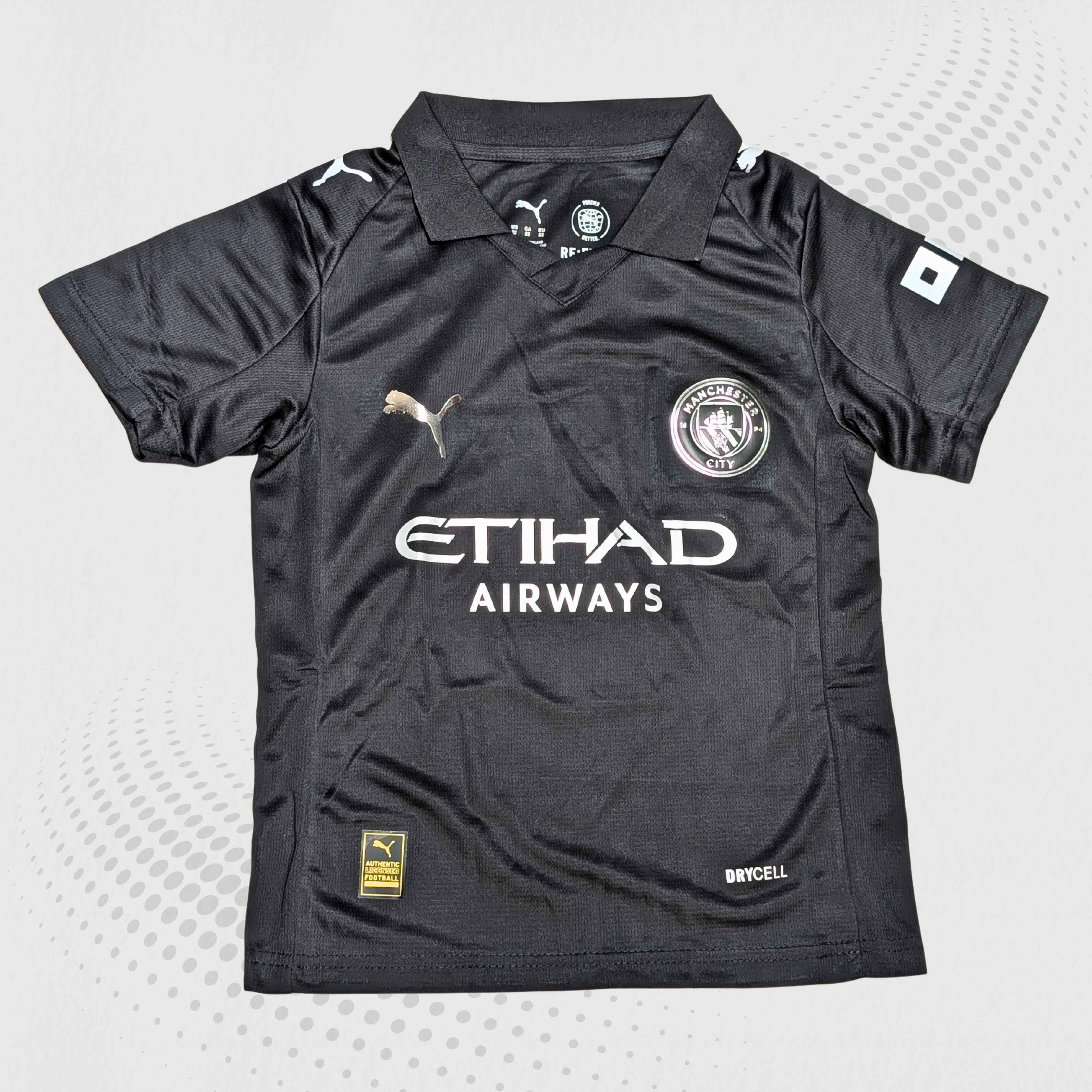 Manchaster City 2025-26 Away Kid’s Jersey With Shorts