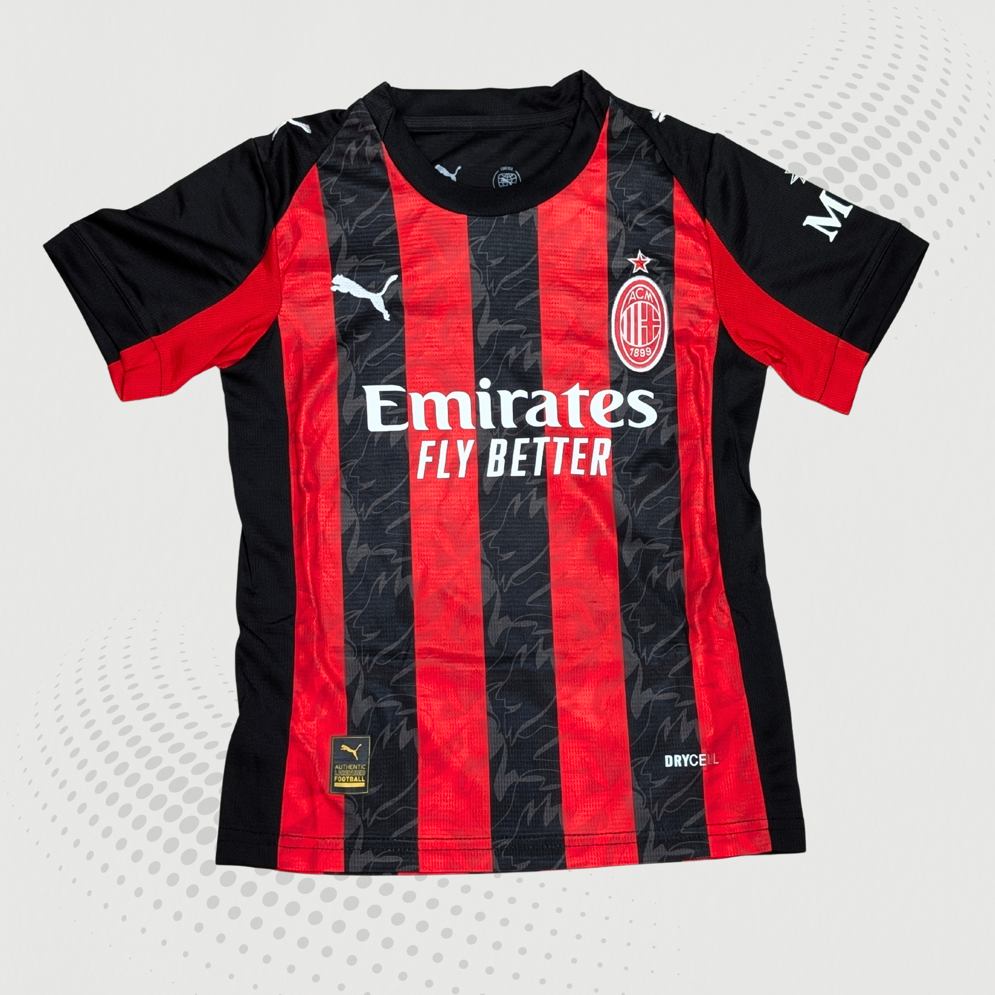 AC Milan 2025-26 Home Kid’s Jersey With Shorts