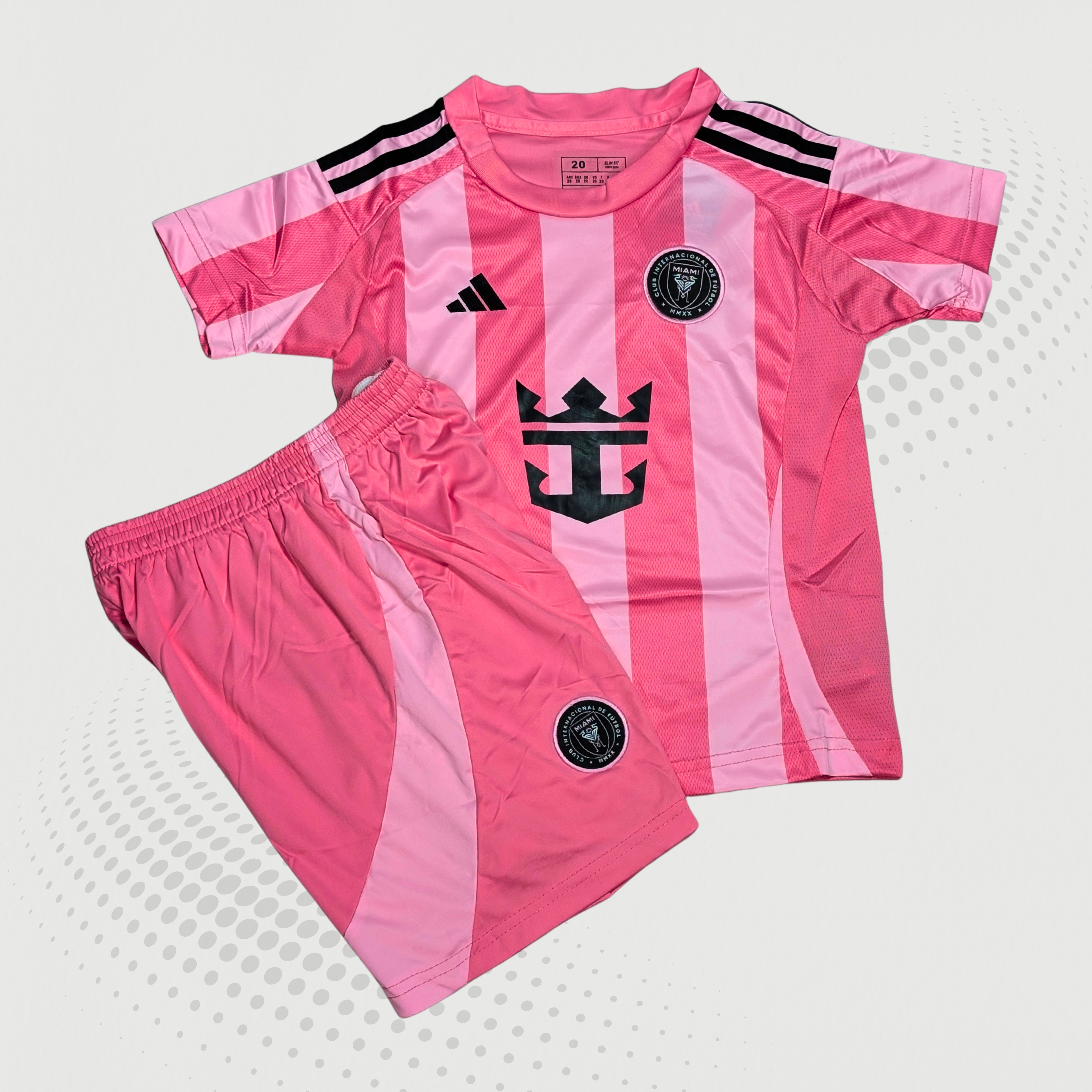 Inter Miami 2025-26 Home Kid’s Jersey With Shorts