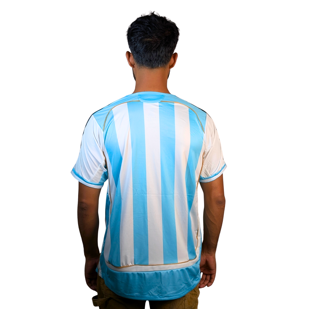 Argentina 2006 World Cup Home Retro Jersey, worn by model | BYSPORTS