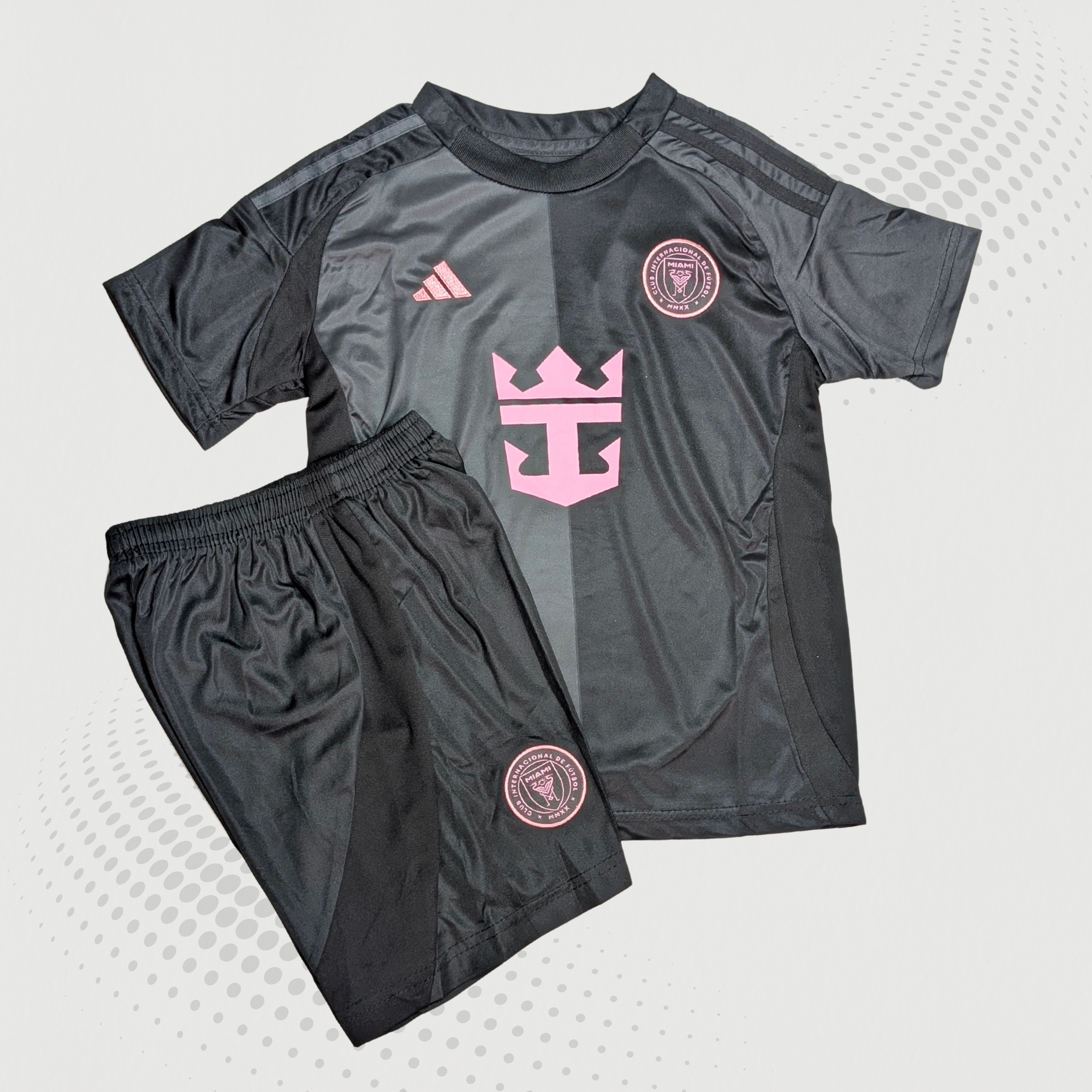 Inter Miami 2025/26 Away Kids Jersey With Shorts