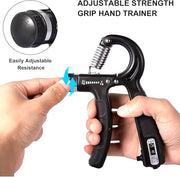 Adjustable Hand Grip Strengthener with Counter (5–60 KG)