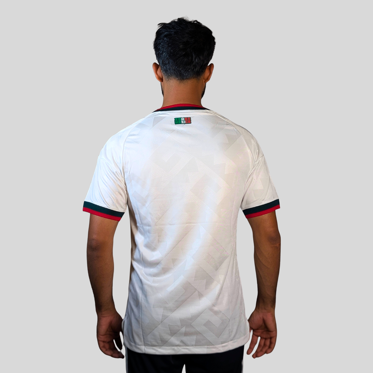 Mexico 2026 World Cup Away Jersey — Player Edition, worn by model 2 | BYSPORTS