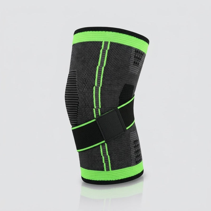 Knee Support With Strap Black and Green