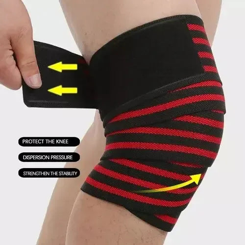 Adjustable Knee Support Brace with Compression Wrap (1pcs), in use 4 | BYSPORTS
