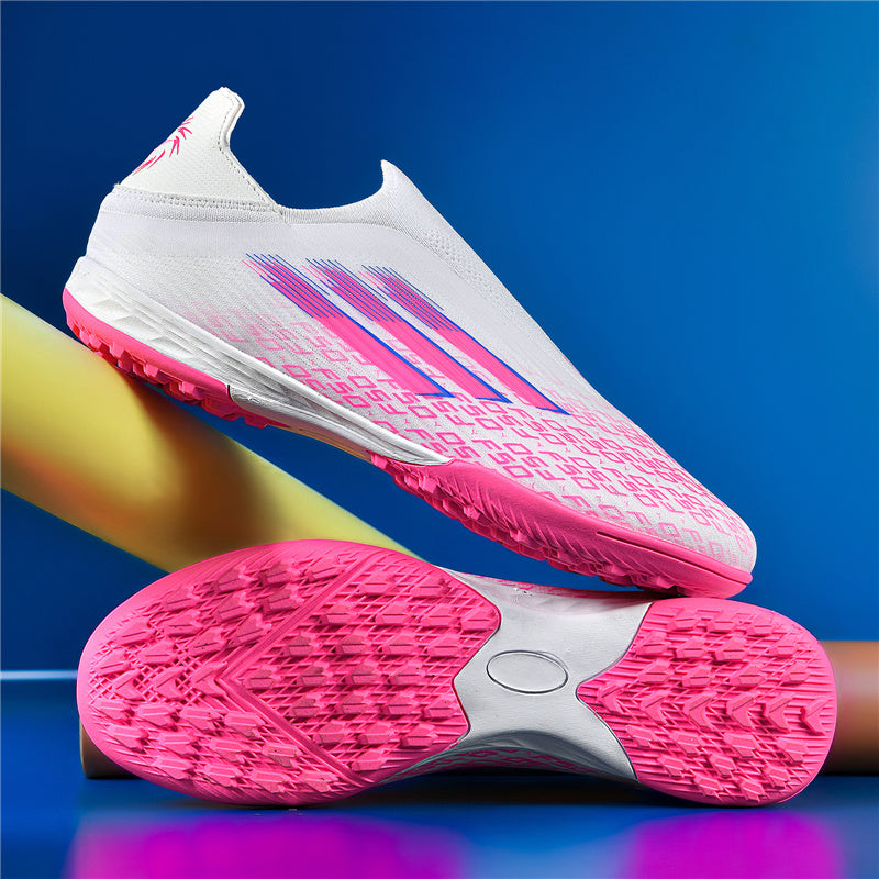 F50 Laceless TF Shoes White and Pink