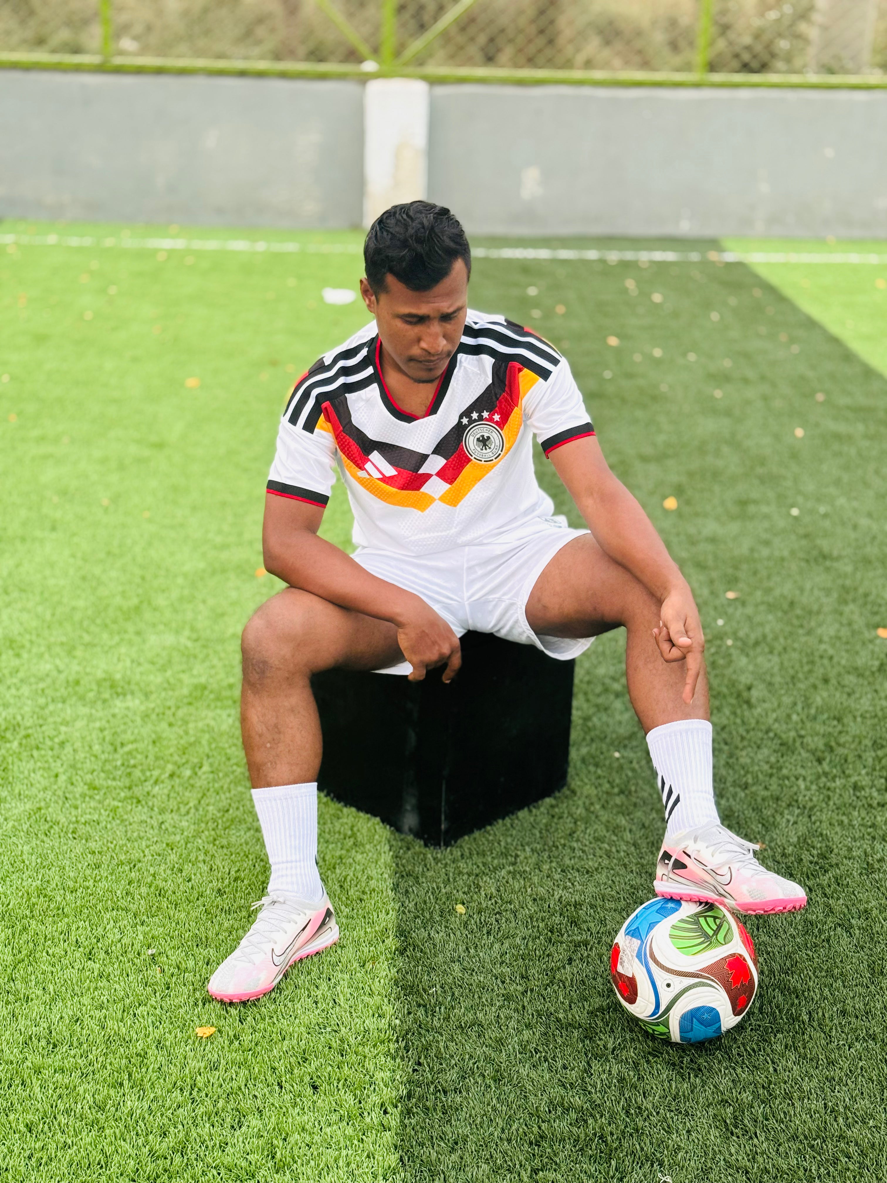 Germany 2026 World Cup Home Jersey, worn by model | BYSPORTS