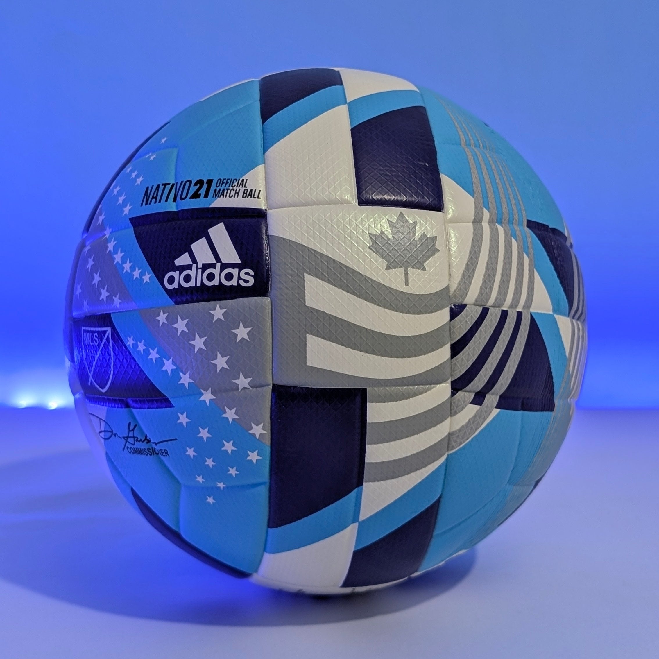 MLS White/Blue 2021 Nativo Match Club Replica Soccer Ball