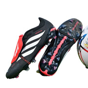 Predator Football Boots — Black & Red