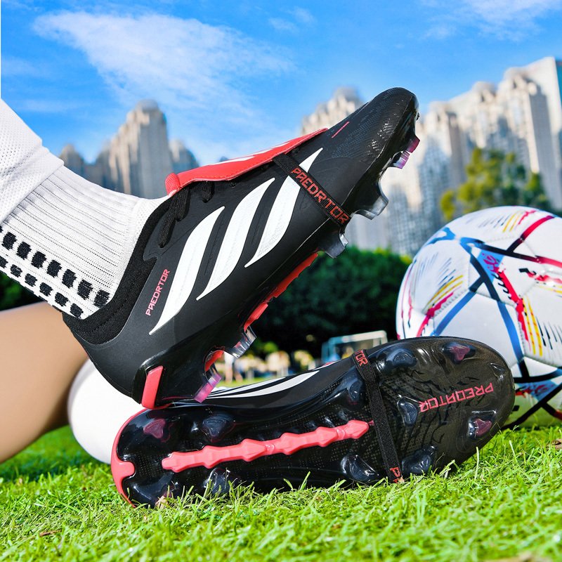Predator Football Boots — Black & Red
