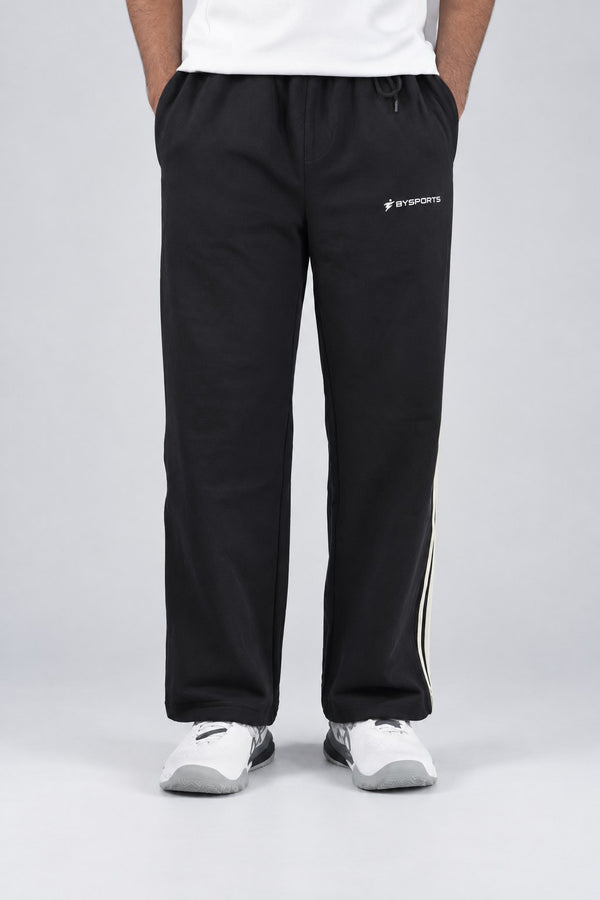 BYSPORTS Premium Side-Stripe Trouser For Men & Women – Black