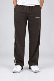 BYSPORTS Premium Side-Stripe Trouser For Men & Women – Brown, worn by model | BYSPORTS