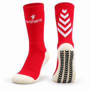 Imported Premium Grip Socks (Red & White)