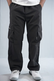 Premium Cargo Pant For Men & Women – Black, worn by model | BYSPORTS