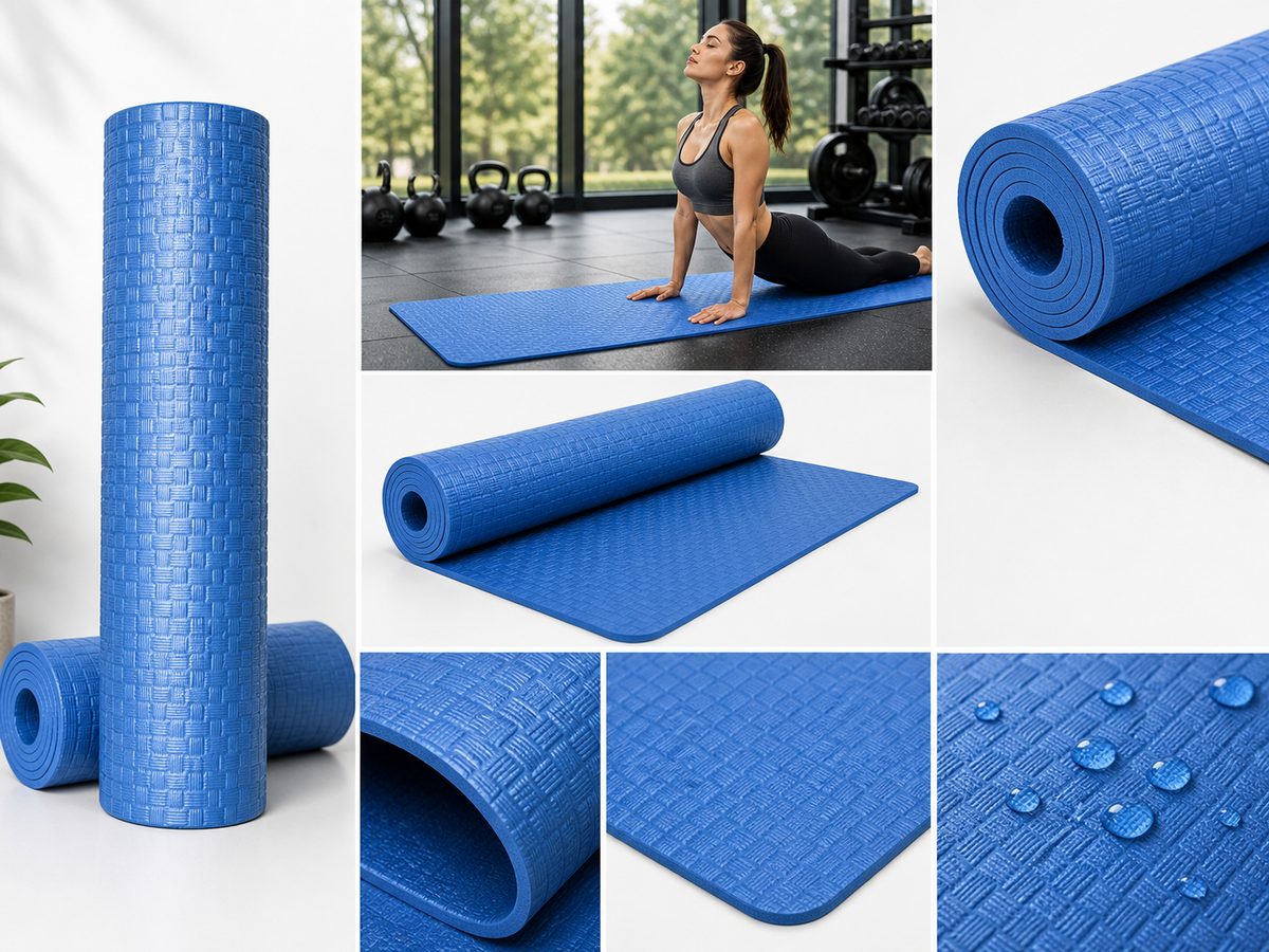Yoga Mat – Premium Quality Rubber, Anti-Slip Fitness Mat for Gym & Yoga, product photo 3 | BYSPORTS