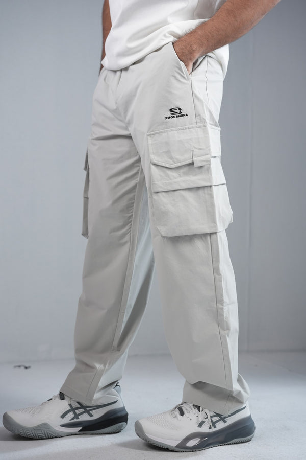Premium Multi-Pocket Cargo Pant For Men & Women – Light Grey