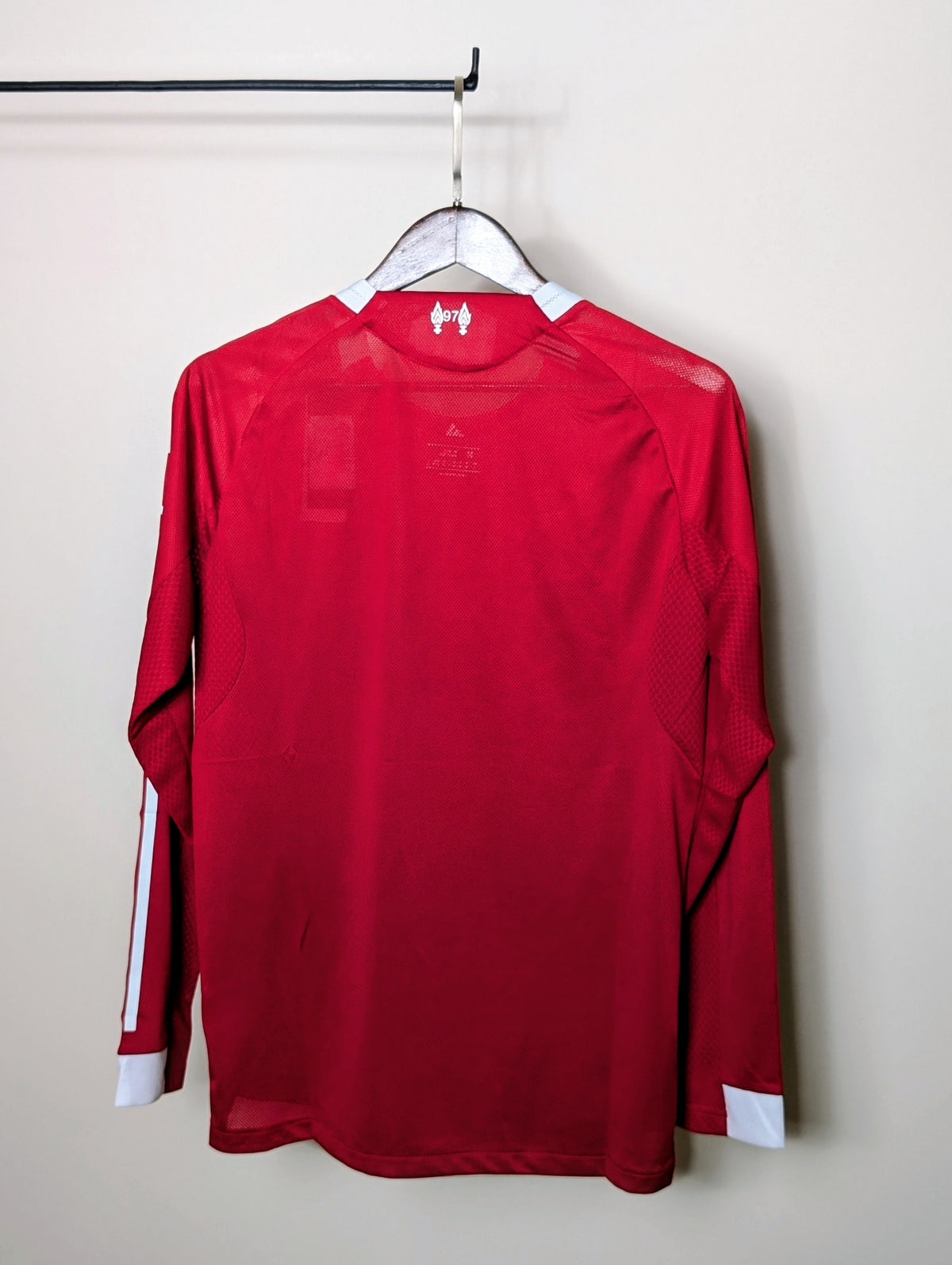 Liverpool 2025/26 Home Jersey — Player Edition (Full Sleeve), full view from another angle | BYSPORTS
