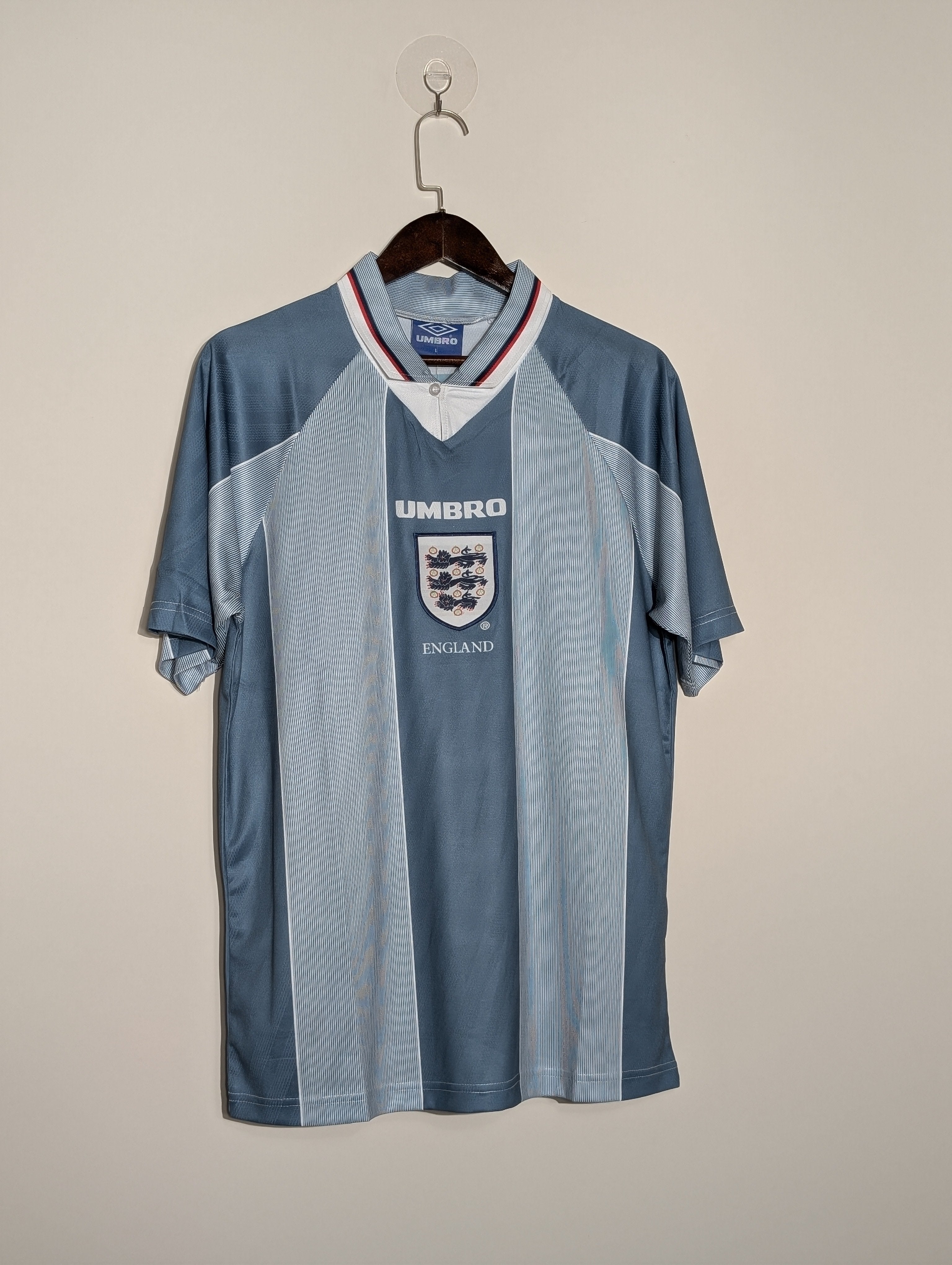 England 1996 Euro Championship Away Retro kit
