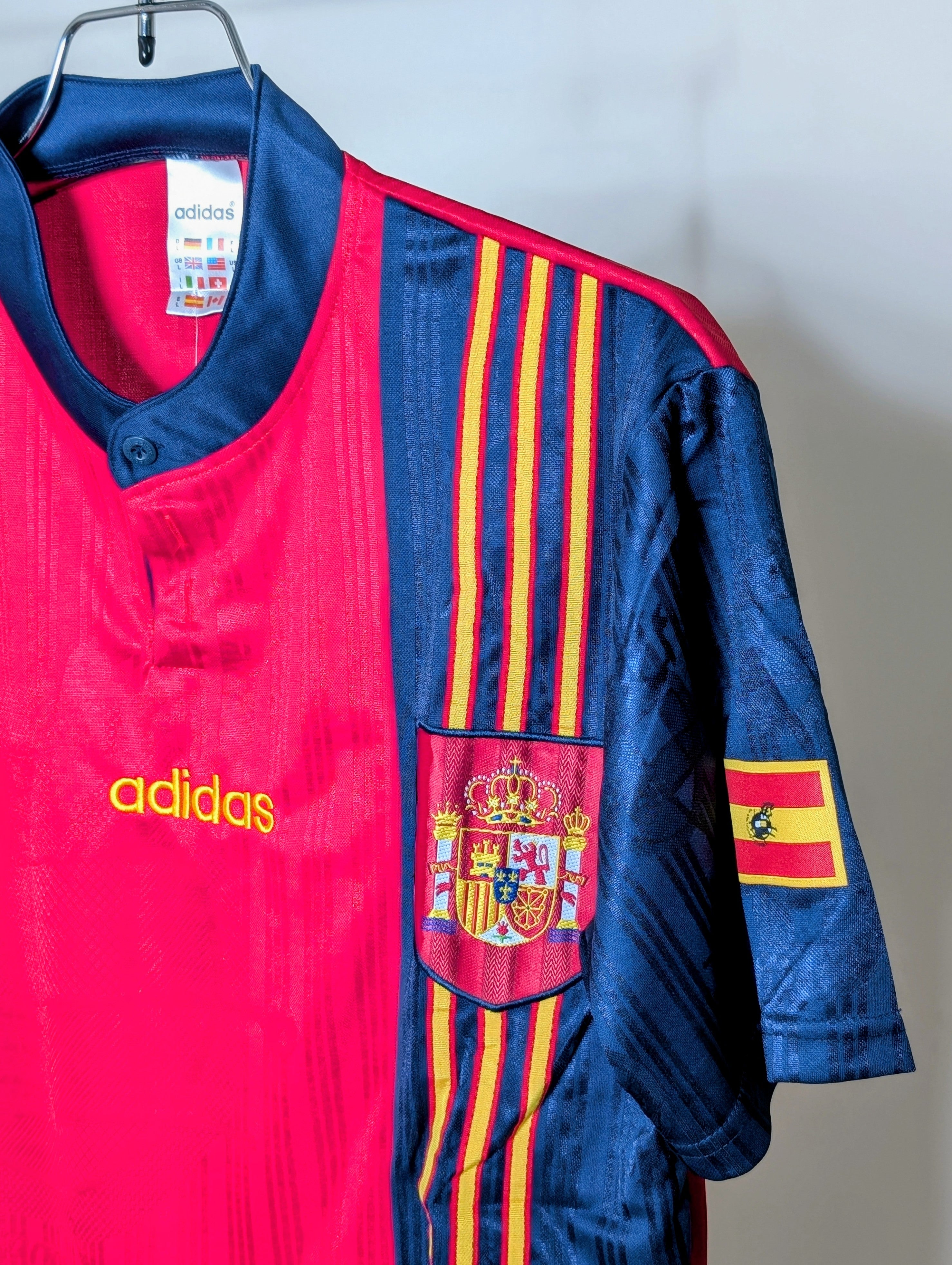 Spain 1996 Home Retro Jersey