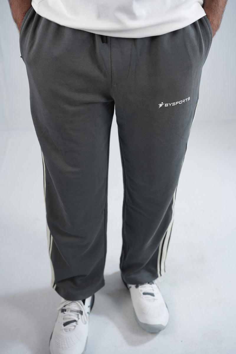 BYSPORTS Premium Side-Stripe Trouser For Men & Women – Charcoal Grey